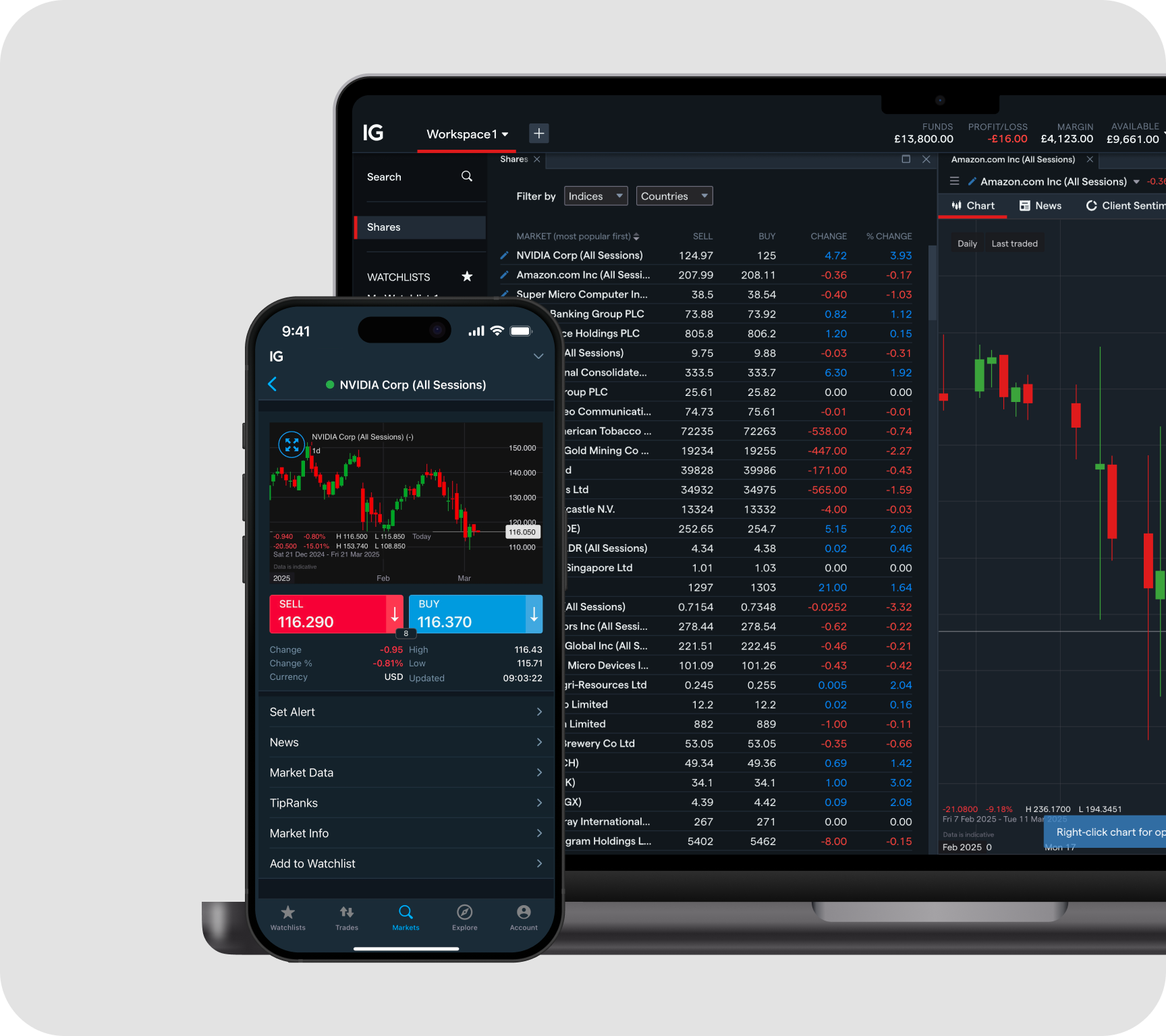 IG-inspired trading platform preview